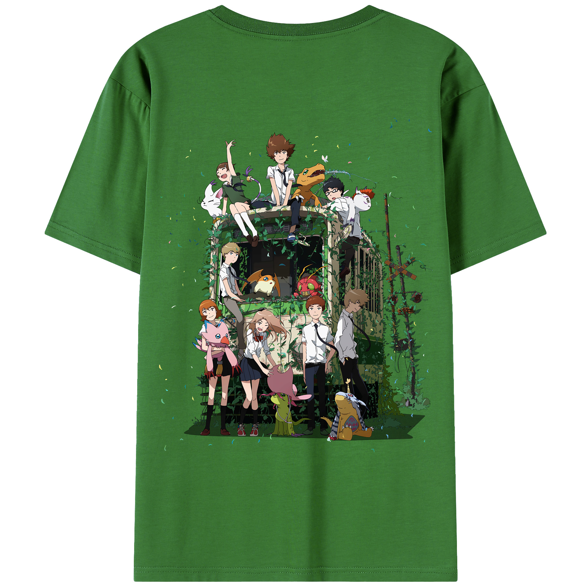 （画像用） Digimon デジタルモンスター/デジモン レディース半袖Tシャツ(バックプリント)